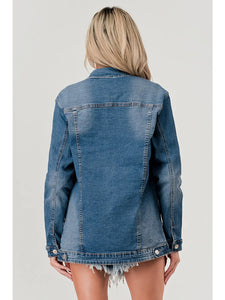 VINTAGE CLASSIC LOOSE FIT DENIM JACKET