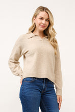 Load image into Gallery viewer, COLLARED SWEATER // 2 COLORS
