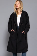 Load image into Gallery viewer, LAPEL COLLAR TRENCH COAT // 2 COLORS

