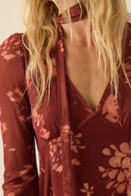 Load image into Gallery viewer, NAOMI FLORAL MESH MINI DRESS
