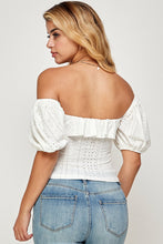 Load image into Gallery viewer, CLARA EYELET TOP // FINAL SALE
