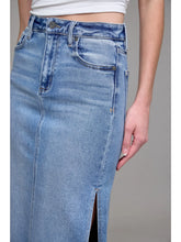 Load image into Gallery viewer, PEYTON SIDE SLIT STRETCH MIDI SKIRT
