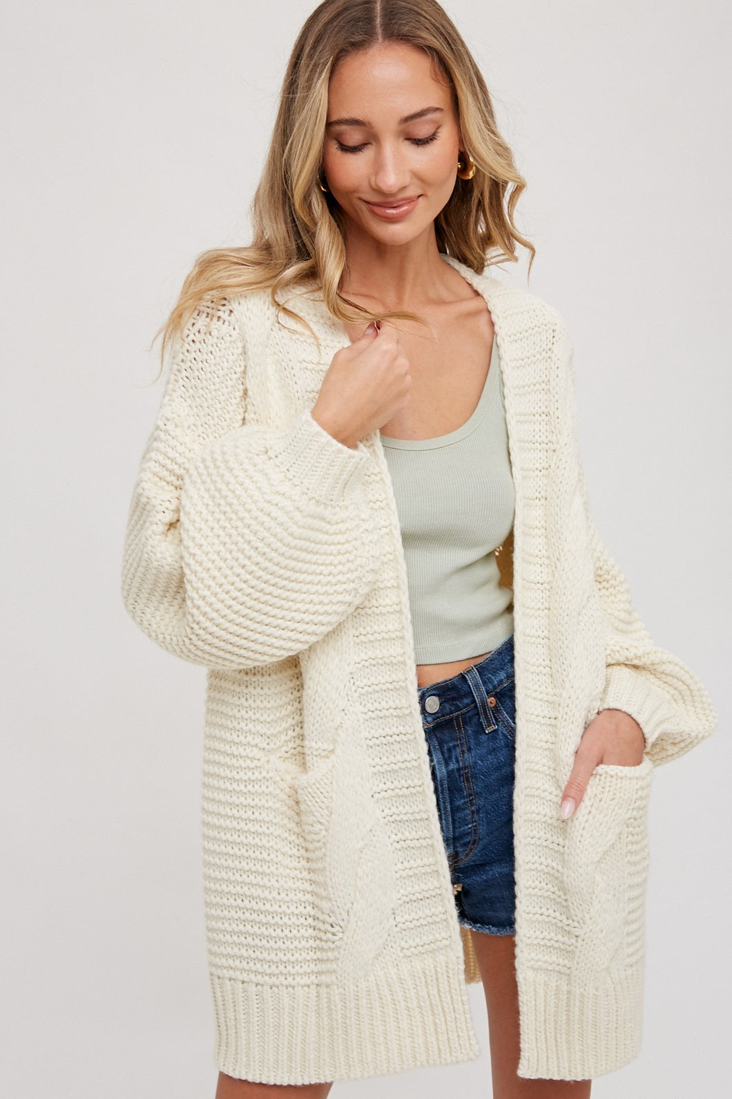 QUINN CHUNKY KNIT CARDIGAN