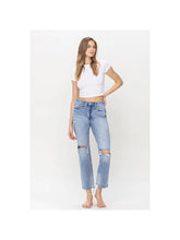 Load image into Gallery viewer, SUPER HIGH RISE RELAXED STRAIGHT DENIM
