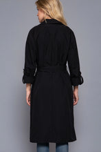 Load image into Gallery viewer, LAPEL COLLAR TRENCH COAT // 2 COLORS
