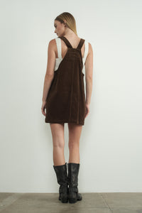 CORDUROY OVERALL DRESS