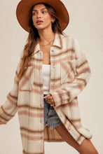 Load image into Gallery viewer, PLAID LONGLINE JACKET
