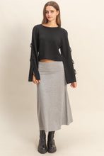 Load image into Gallery viewer, LUXE RIBBED KNIT SKIRT
