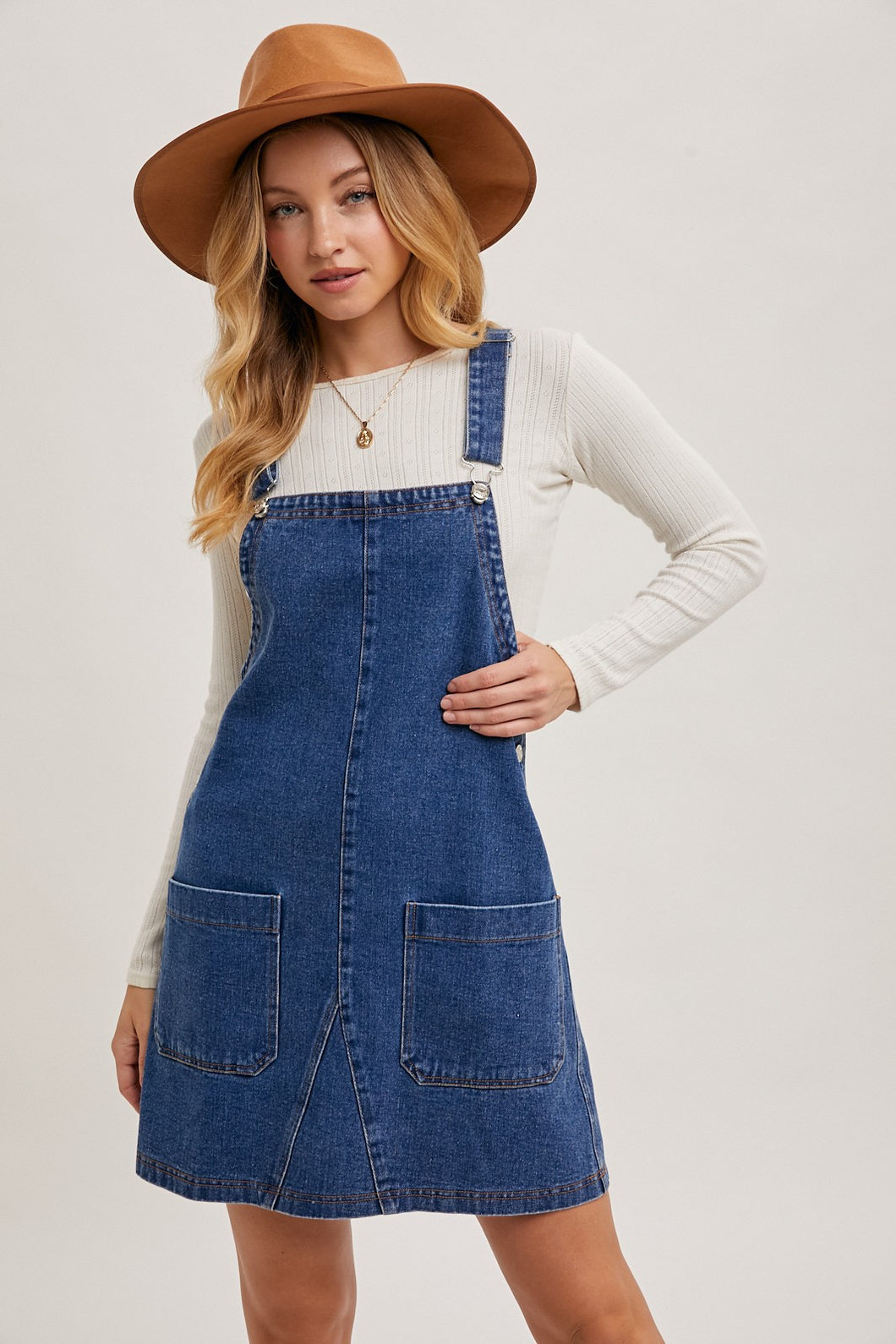 Denim Overall Dress MED.WASH / M Denim Overall Dress MED.WASH / M