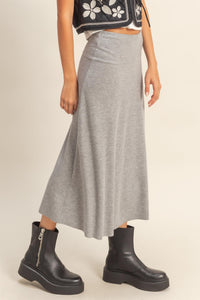 LUXE RIBBED KNIT SKIRT