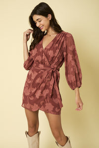 MIA WRAP MINI DRESS