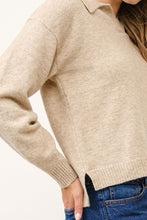 Load image into Gallery viewer, COLLARED SWEATER // 2 COLORS
