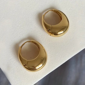 GOLD PLATED HOOP EARRING