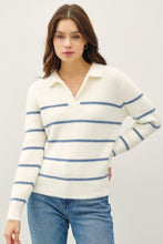 Load image into Gallery viewer, ALO STRIPED COLLARED SWEATER
