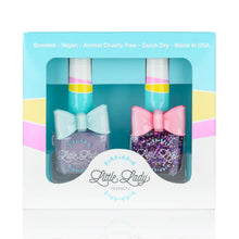 Load image into Gallery viewer, NAIL POLISH SET WITH BOW RINGS // 3 DIFFERENT COLOR SETS
