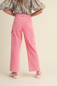 HIGH WAIST STRAIGHT LEG PANTS // 2 COLORS