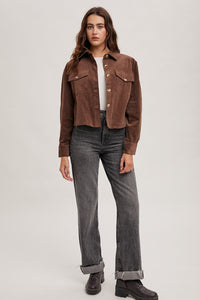 CROPPED CORDUROY JACKET