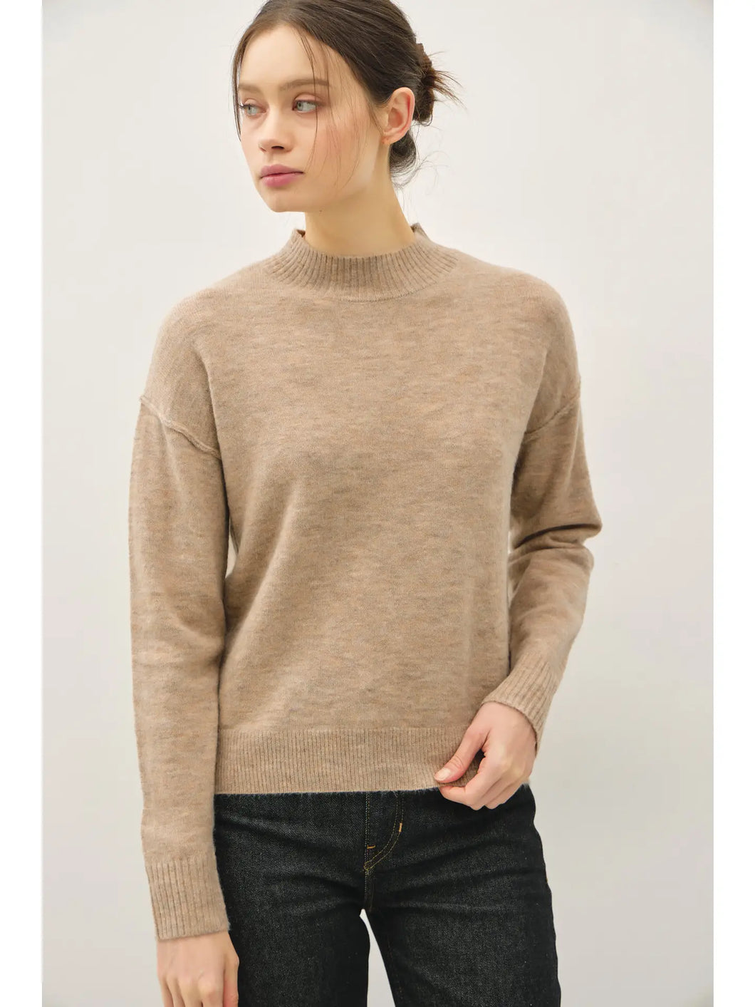 WREN MOCK NECK SWEATER // 3 COLORS