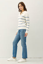 Load image into Gallery viewer, ALO STRIPED COLLARED SWEATER
