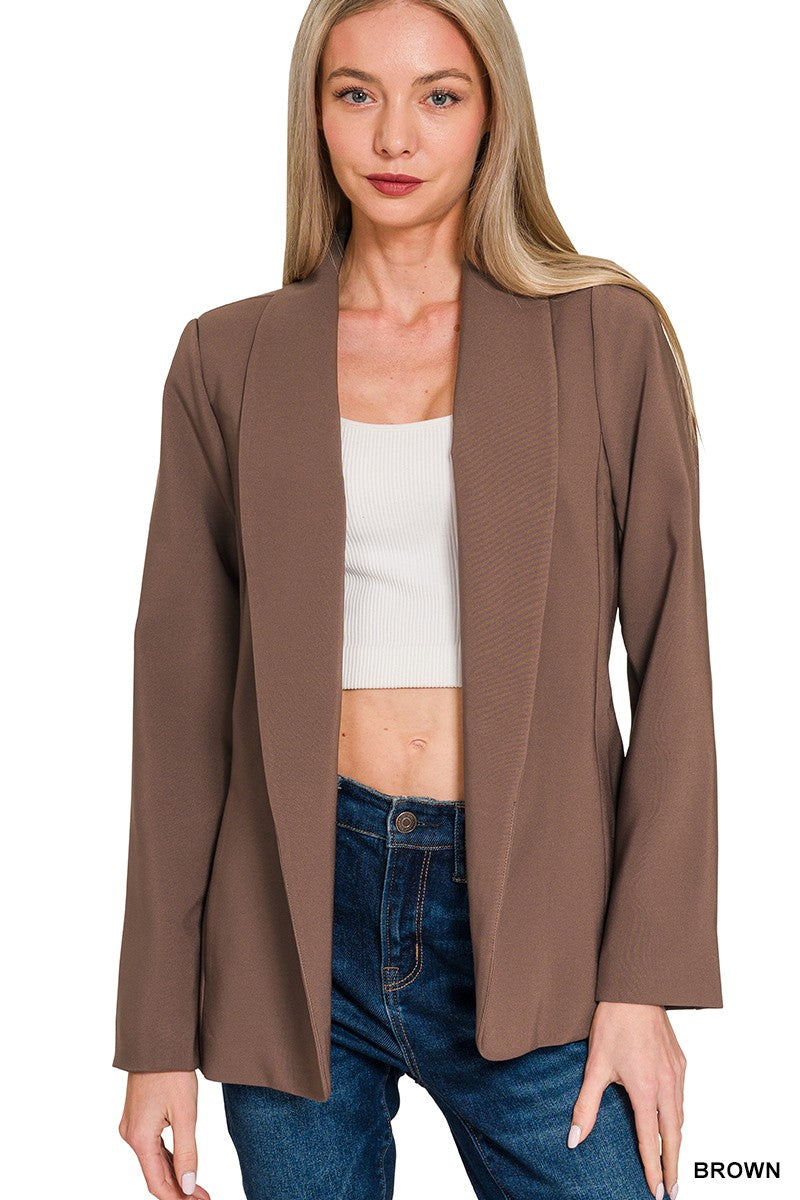 HARLOW LINED BLAZER // 2 COLORS