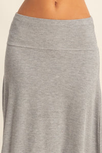 LUXE RIBBED KNIT SKIRT