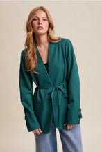 Load image into Gallery viewer, BELTED HOUNDSTOOTH BLAZER
