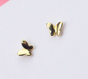 MINI BUTTERFLY STUDS // 2 COLORS