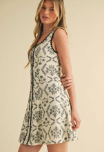 Load image into Gallery viewer, LOLA CROCHET BUTTON DOWN MINI DRESS
