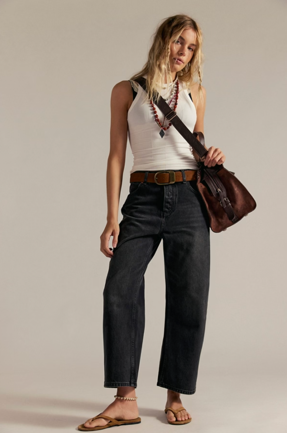 DEEP TRANCE DROPPED BF DENIM // FREE PEOPLE