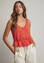 Load image into Gallery viewer, LUNA SCALLOP HEM TANK
