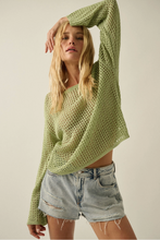 Load image into Gallery viewer, OPEN KNIT CROCHET SWEATER
