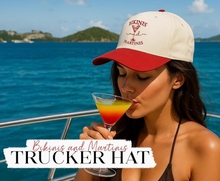 Load image into Gallery viewer, BIKINIS AND MARTINIS HAT
