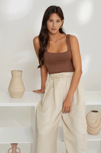 Load image into Gallery viewer, REVERSIBLE CROPPED SQUARE NECK TANK // 2 COLORS
