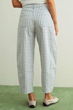 Load image into Gallery viewer, MINI CHECKERED BARREL PANTS
