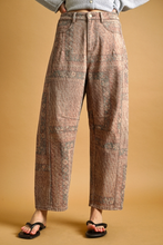 Load image into Gallery viewer, AVA PATTERNED BARREL PANTS

