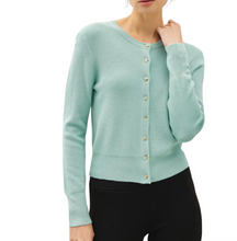 Load image into Gallery viewer, CICI RIBBED CREWNECK CARDI // 2 COLORS
