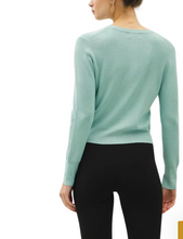Load image into Gallery viewer, CICI RIBBED CREWNECK CARDI // 2 COLORS
