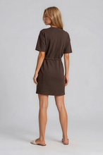 Load image into Gallery viewer, KEEGAN TIE WAIST MINI DRESS // 2 COLORS
