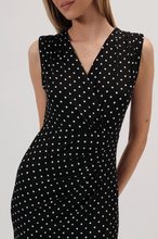 Load image into Gallery viewer, POLKA DOT SURPLICE MIDI DRESS
