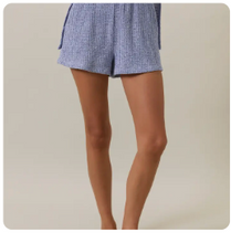 Load image into Gallery viewer, LAVENDER KNIT SHORTS
