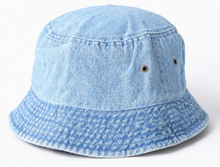 Load image into Gallery viewer, DENIM BUCKET HAT // 2 COLORS
