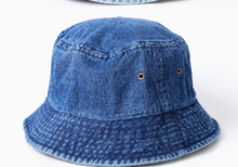 Load image into Gallery viewer, DENIM BUCKET HAT // 2 COLORS
