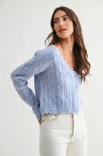 Load image into Gallery viewer, VAL SCALLOP HEM CARDIGAN
