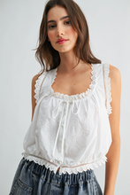 Load image into Gallery viewer, ELISE EMBROIDERED COTTON TOP
