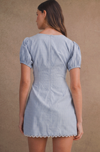 Load image into Gallery viewer, SOPHIE GINGHAM MINI DRESS
