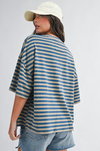 Load image into Gallery viewer, STRIPE BOYFRIEND TEE

