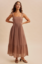 Load image into Gallery viewer, POLKA DOT MAXI WITH BACK BOW

