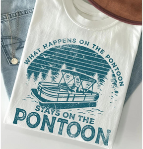 WHAT HAPPENS ON THE PONTOON TEE // FINAL SALE