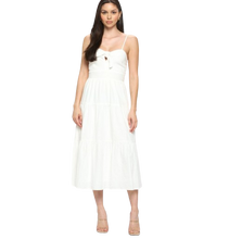 Load image into Gallery viewer, FRONT TIE MIDI DRESS
