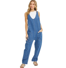 Load image into Gallery viewer, BEST SELLER - OVERALL DENIM JUMPSUIT
